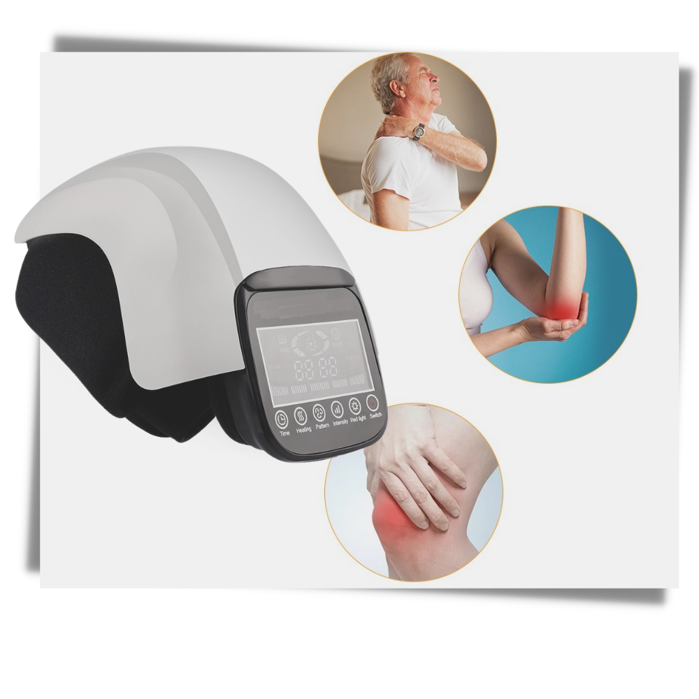 Masseur elétrico infravermelho para joelhos, equipamento de massagem e relaxamento da Banggood, com design para aliviar dores.
