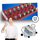 Jauges de filetage de haute précision Banggood, outils de mesure et détecteurs, en rouge, pour contrôle précis des filetages.
