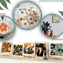 Kit de bordado terapêutico Baoblaze com tecidos florais para atividades de lazer criativo.