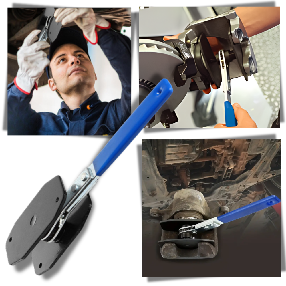 Chave de freio em aço carbono da Baoblaze, peça de reposição para automóveis e motos, exibida em fundo neutro.
