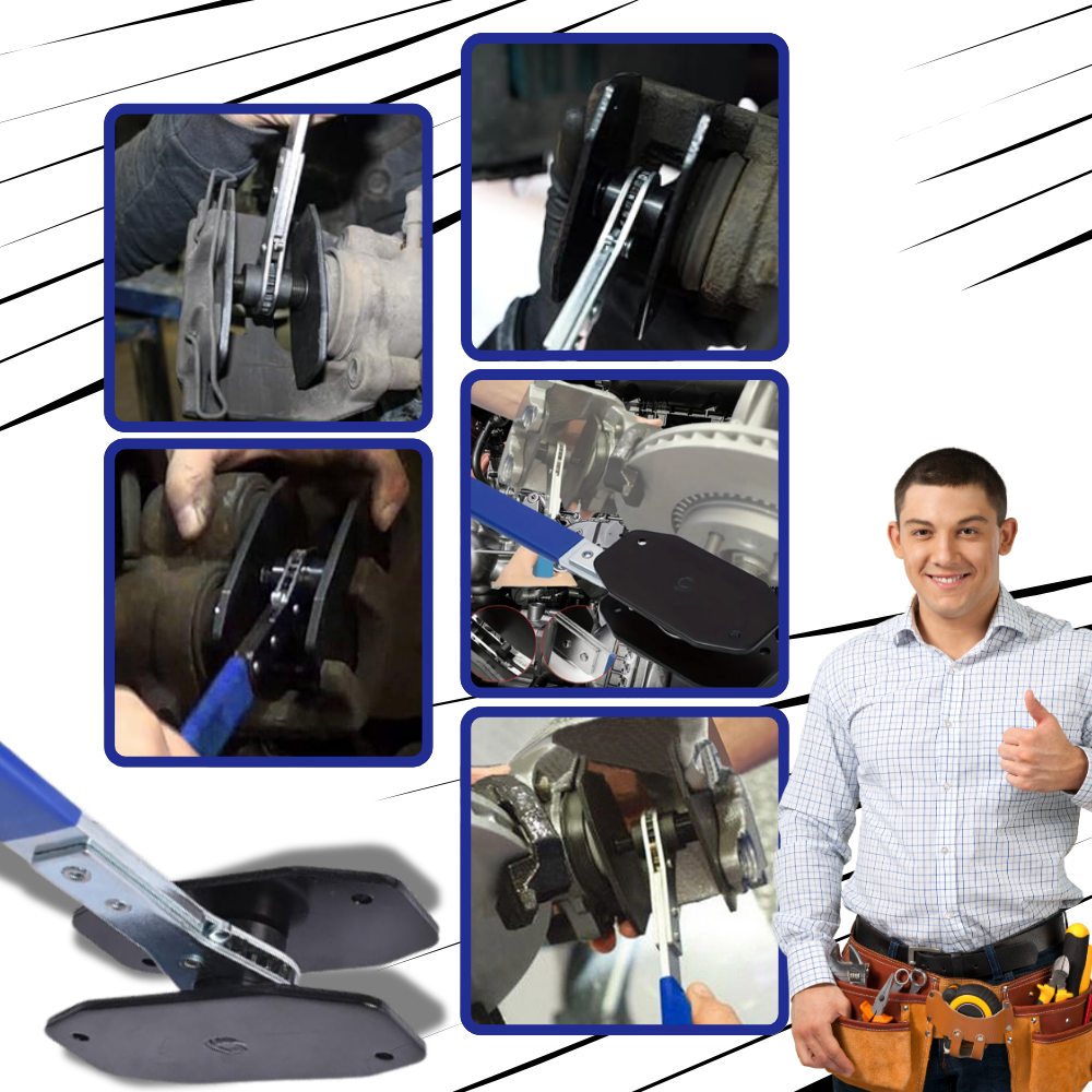 Chave de freio em aço carbono da Baoblaze, peça de reposição para automóveis e motos, com acabamento resistente e durável.