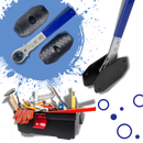 Chave de freio em aço carbono da Baoblaze, peça de reposição para automóveis e motos, com acabamento resistente.