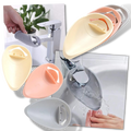 Extensão de robinet de silicone da marca Baofu, peça de material de encanamento de cor cinza, para conexão de torneiras.