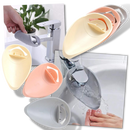 Extensão de robinet de silicone da marca Baofu, peça de material de encanamento de cor cinza, para conexão de torneiras.