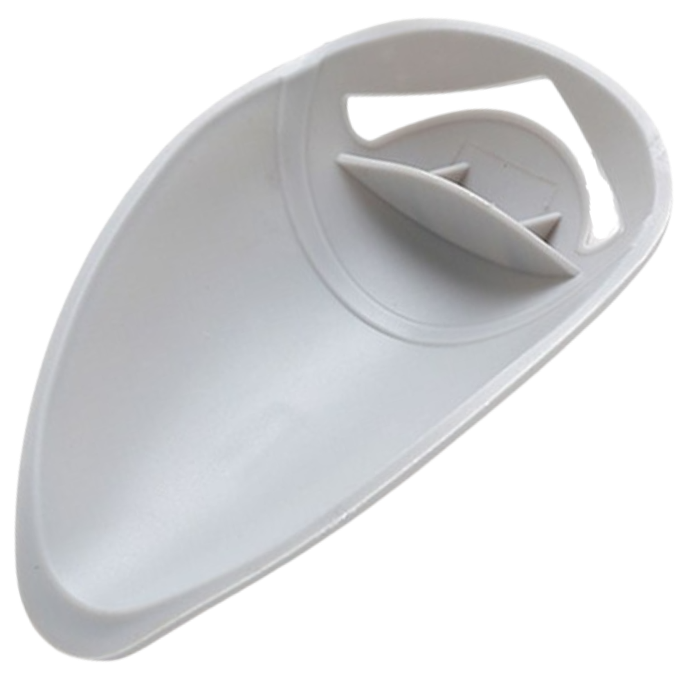 Extensão de torneira em silicone da marca Baofu, peça de material de encanamento em tom cinza, para instalação de torneiras.
