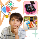 Quebra-cabeça com pilhas da marca Kangnenghuishiye, jogo de tabuleiro para estimular a mente e desenvolver habilidades cognitivas.