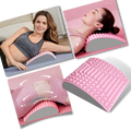 Almofada de apoio lombar e cervical Beauare para massagem e relaxamento, em cor azul, com design ergonômico.