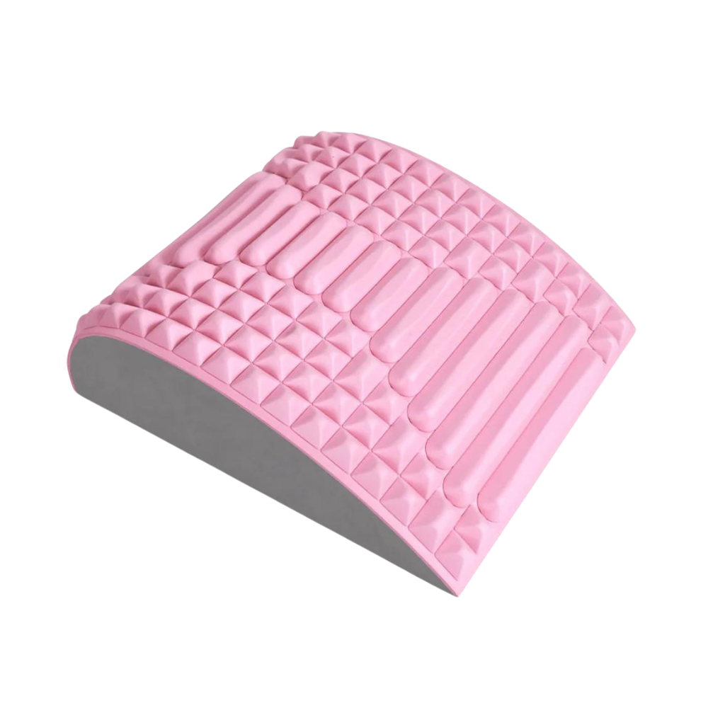 Almofada de suporte lombar e cervical Beauare, azul, para massagem e relaxamento, com design ergonômico e confortável.