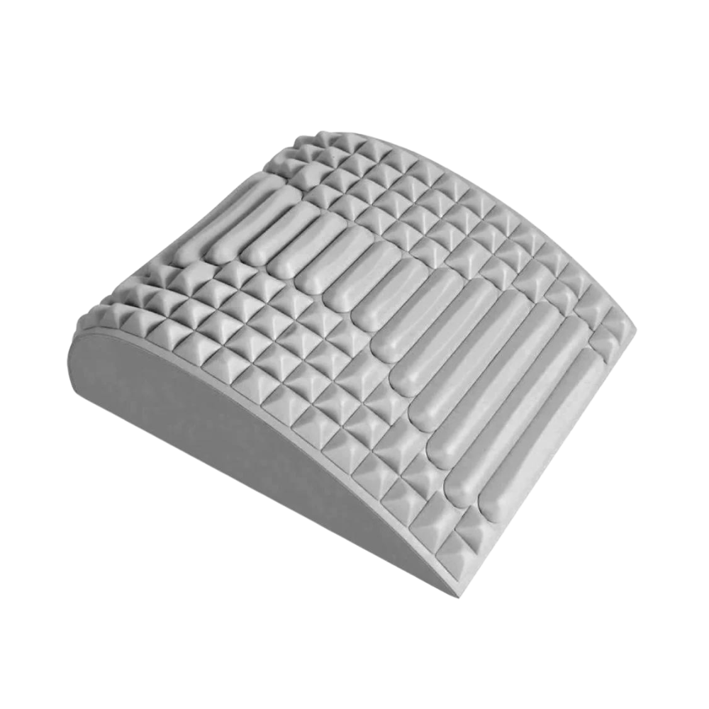Almofada de apoio lombar e cervical Beauare para massagem e relaxamento, em cor azul, com design ergonômico.