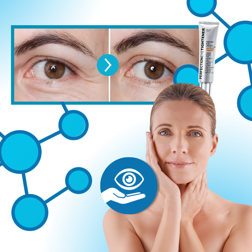 Creme para contorno dos olhos da Beauty Skin, com textura leve e fórmula iluminadora e reafirmante para a área dos olhos.
