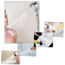 Pommeau de douche haute pression Beautygarde avec hélice rotative, pièce de plomberie en finition dorée, conçu pour un débit efficace