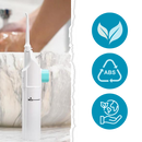 Jet d'eau a air pour dents de la marque Beautyko U, soin buccal avec buse d'irrigation pour nettoyage dentaire.