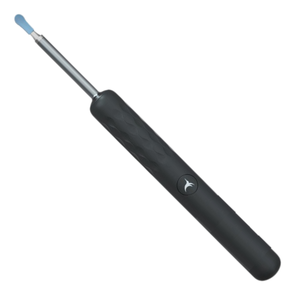 Cure de ouvido inteligente Bebird branca, dispositivo de cuidado para higiene e limpeza de ouvidos.