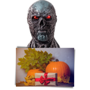 Máscara de látex beige Vecna da Belita, máscara de fantasia detalhada com efeito realista para cosplay ou festas temáticas
