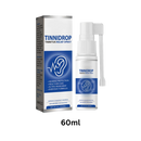 Spray natural para aliviar acufenos da Bemona, tratamento seguro para cuidados dos ouvidos, frasco com spray branco e tampa azul