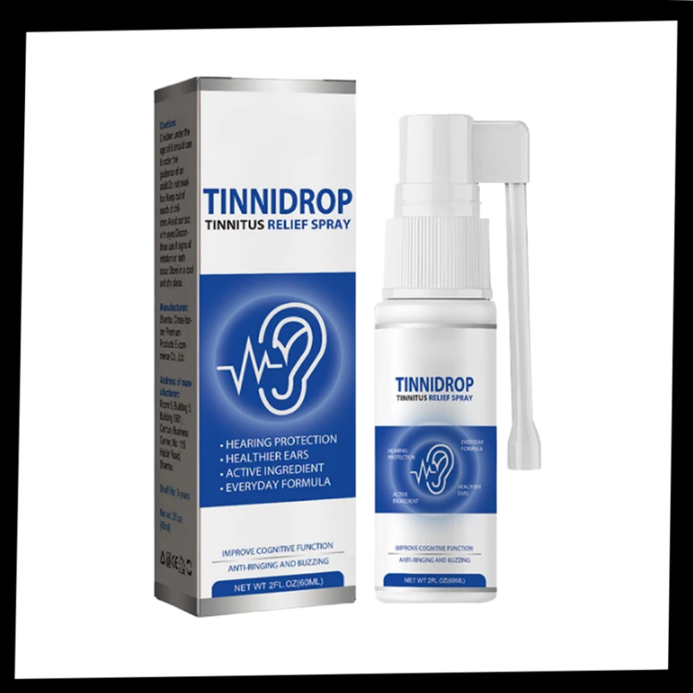 Spray natural de Bemona para cuidado das orelhas, combate acufenos de forma segura e eficaz.
