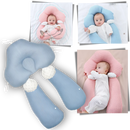 Coussin d'allaitement Benbat azul com proteção de cabeça, confortável e ergonômico para amamentação segura.