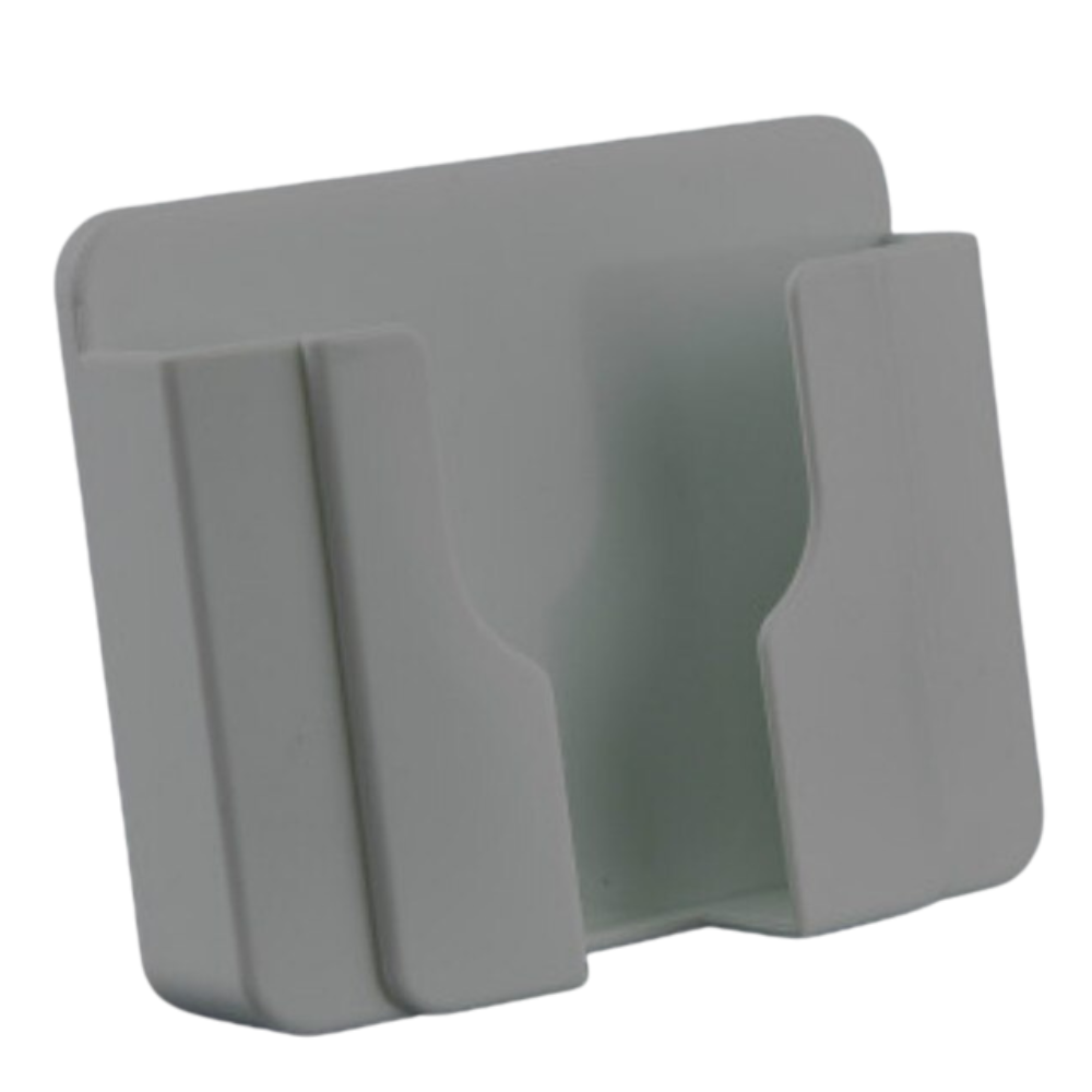 Suporte de parede adesivo para telefone Bescita, branco, para celular, fixação prática para telefones móveis.