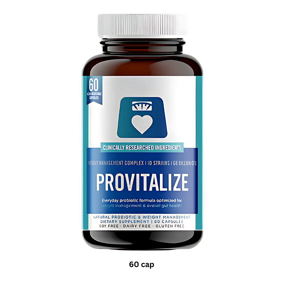 Suplemento probiótico da Better Body Co. para fitness e nutrição, frasco com cápsulas contendo probióticos naturais.
