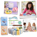 Conjunto de dois sous-verres criativos DIY da Bexikou, ideal para projetos de artesanato e decoração.