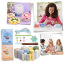 Conjunto de dois sous-verres criativos DIY da Bexikou, ideal para projetos de artesanato e decoração.