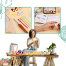 Sous-verres criativos DIY da marca Bexikou, com design em duas cores, ideal para projetos de lazer criativo.