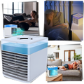 Climatizador Bige de água para resfriamento rápido, aparelho de climatização com função de ventilação e aquecimento.