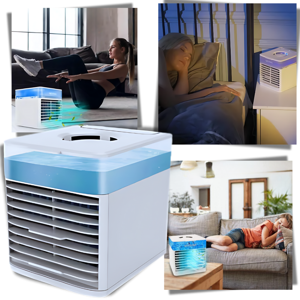 Climatizador Bige de água para resfriamento rápido, aparelho de climatização com função de ventilação e aquecimento.