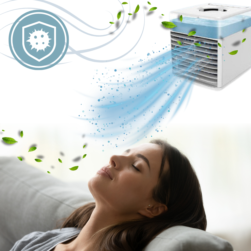 Climatizador de água Bige para resfriamento rápido, sistema de ventilação, aquecimento e climatização doméstica.