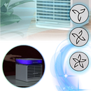 Climatizador a água Bige para resfriamento rápido, com funções de ventilação, aquecimento e ar-condicionado, visível na imagem.