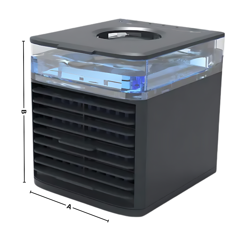 Climatizador de água Bige para resfriamento rápido, ideal para ventilação e conforto térmico em ambientes internos.