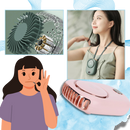 Ventilador de pescoço portátil sem lâminas da Leelbox, ajustável, silencioso e seguro, ideal para resfriamento e aquecimento.