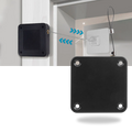 Fechadura para porta automática Blateno, sem perfuração, acabamento preto, com 500g de quincaillerie para portas.