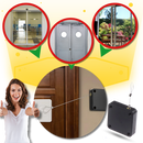 Fechadura de porta automática sem perfuração da Blateno, quincaillerie para portas, em acabamento preto, peso de 500g.