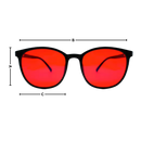 Óculos vermelhos anti fadiga com filtro de luz azul da Aihontai, proteção para os olhos contra luz digital.