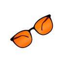 Óculos vermelhos anti fadiga com filtro de luz azul da Aihontai, lentes laranjas para proteção ocular contra luz digital.