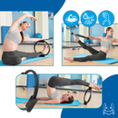 Anel de Pilates Yes4All para tonificação corporal, usado para exercícios de Pilates e yoga, com design compacto e resistente.