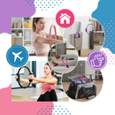 Anel de pilates Yes4All para tonificação corporal, ideal para exercícios de pilates e yoga, fácil de transportar e usar.
