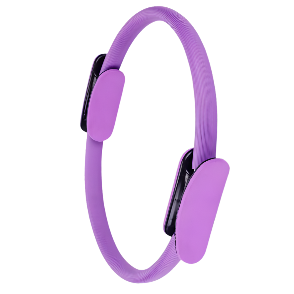 Anel de Pilates roxo Yes4All para tonificação do corpo, ideal para exercícios de Pilates e yoga, visível na imagem.