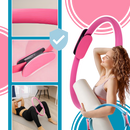 Anel de Pilates Yes4All para tonificação do corpo, com pegada segura, usado em exercícios de Pilates e yoga.