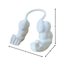 Acessório para gatos em forma de braço de fisiculturista, fantasia para pets da marca Freecozyer, com detalhes de músculos e braços.
