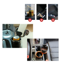 Adaptador de porta-copo multifuncional Bonixoom, peça de reposição para veículos, com acabamento em preto e design prático.
