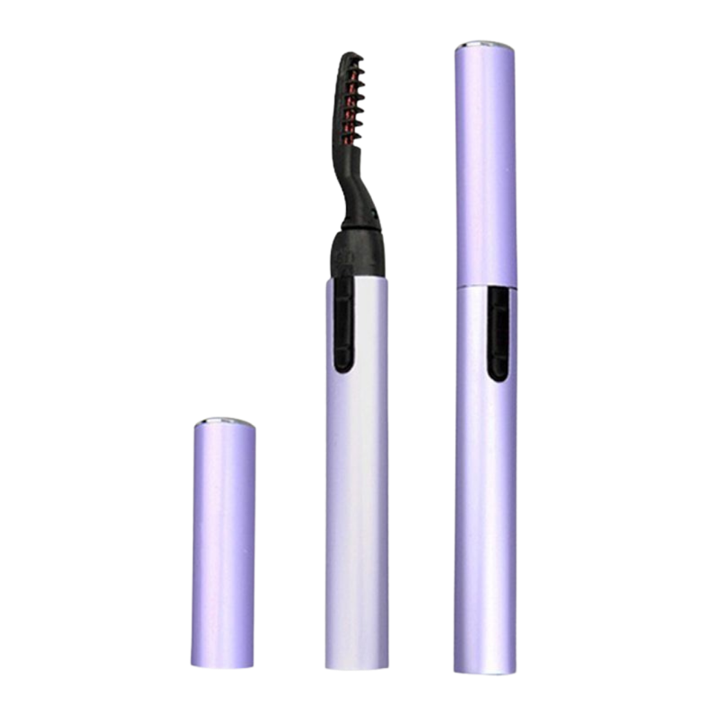 Curvador de cílios aquecido da Boolevard Cosmetics Ltd. para definir e levantar os cílios com facilidade.