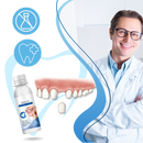 Kit de fausses dents reutilizáveis da Bouanq para cuidados bucais, com molde realista para uso temporário e seguro.