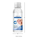 Kit de falsas dents reutilizáveis da Bouanq, com molde para cuidados bucais e aparência realista, ideal para diversão ou proteção.