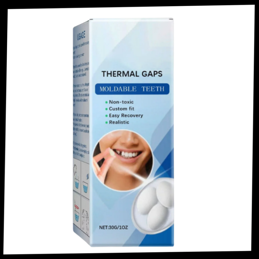 Kit de fausses dents reutilizáveis Bouanq, acessório de cuidados bucais com dentes falsas para diversão ou uso temporário.