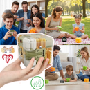 Cubo labirinto Brain Builder da Shuwnd, quebra-cabeça 3D com labirinto para mover uma bolinha, em uma superfície branca.