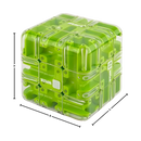 Cubo labirinto Brain Builder da Shuwnd, quebra-cabeça 3D com bolinhas para estimular o raciocínio e coordenação motora.