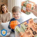 Cubo labirinto Brain Builder da Shuwnd, quebra-cabeça 3D com bola, design de labirinto para estimular a mente e habilidades de raciocínio.