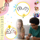 Quebra-cabeça de metal Natefemin, jogo de puzzle de lógica com peça de cérebro, ideal para desafiar a mente e estimular o raciocínio.